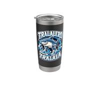 Brainrot Tralalero Tralala Meme Italian Brain Rot Bicchiere termico in acciaio inox doppia parete