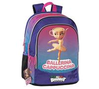 BRAINROT - Zaino Scuola Organizzato Ufficiale Brainrot, Zaino per Ragazzi con Retro e Fondo Termoformati, Spallacci Imbottiti e Regolabili, Interno Foderato con Tasca Zip, 32x43hx23 cm