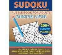 Brainstorm Maker Medium Sudoku Puzzle Book for Adults (Tascabile)
