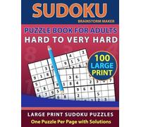 Brainstorm Maker Sudoku Puzzle Book for Adults (Tascabile)