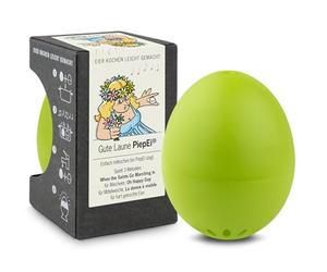 Brainstream A004512 - Timer per uova da cucinare, riproduce 3 melodie per 3 gradi di durezza, colore: Verde chiaro