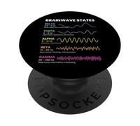 Brainwave afferma modelli di frequenza Scienza dell'attività mentale PopSockets PopGrip Adesivo