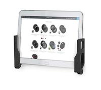 Brainwavz - Supporto universale da parete per tablet iPad Air/Mini/Pro, Galaxy Tab/Note, Surface & anche supporto per iPhone, smartphone Android, Stick On, 3M VHB, senza viti, colore: Nero