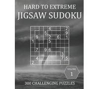Brainwhale Hard to Extreme Jigsaw Sudoku - 300 Challenging Puzzles - (Tascabile)