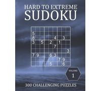 Brainwhale Hard to Extreme Sudoku - 300 Challenging Puzzles - Volume (Tascabile)