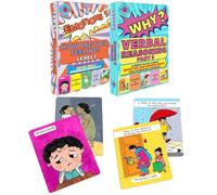 Brainy Bug Resources Insegna abilità sociali e ragionamento verbale | Emozioni Livello 1 e rispondi "Perché?" flashcard | 60 flashcard | per alfabetizzazione emotiva | Bambini con bisogni speciali