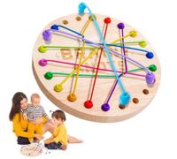 Brainy Knots Game, SilverChry Brainy Knots Corda Districante Gioco, Gioco da Tavolo Legno, Interazione Genitore-Figlio, Migliora la Cognizione, Il Pensiero Logico e Allena Il Cervello