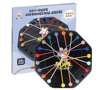 Brainy Knots - Gioco di in PVC, 10 corde, gioco di districazione per bambini, gioco di e attività di pensiero, per viaggiare a partire 3 anni in su