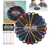 Brainy Knots Gioco, Giocattoli Educativi con Corda, Puzzle a Nodo Intrecciato, Ideale come Regalo, Allenamento per Concentrazione e Pazienza nei Bambini