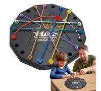 Brainy Knots Rope Untangling Table, Puzzle di corda intrecciata, gioco di sfida di nodi di corda, puzzle di sfida di strategia, soluzione di stringhe centrali giocattoli per adulti e bambini