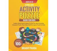 Brainy Panda Oliver Zack Activity Puzzle Book For Kids Ages 8-12 (Tascabile)