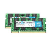 BRAINZAP 8GB (2x4GB) DDR2 800MHz PC2-6400S SO-DIMM CL6 2Rx8 1.8V Unbuffered Non-ECC RAM memoria per notebook laptop Modulo di memoria Memory
