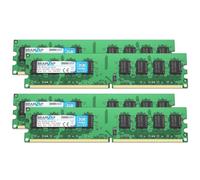 BRAINZAP 8GB (4x2GB) DDR2 667MHz PC2-5300U-555 DIMM CL5 2Rx8 1.8V Unbuffered Non-ECC RAM memoria per PC desktop Modulo di memoria Memory