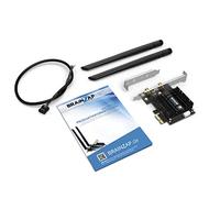 BRAINZAP Scheda WLAN PCIe PCI-Express 3000 Mbit/s WiFi 6 E 2,4/5/6 GHz Tri-Band Intel AX210 scheda di rete PC 802.11ax/ac/a/b/g/n Bluetooth 5.2