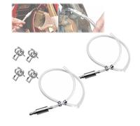 Brake Bleeder Hose One Way Check Valve, Brake Fluid Replacement Kit, Car Brake Bleeder Hose with One Way Check Valve, Universal Brake Bleeder Tool Car Accessories for Car Motorbike Bike (2 Set)