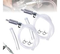 Brake Bleeder Hose, One Way Check Valve Tube Bleeding Tool Kit for Car Motorcycle Clutch, Universal Hydraulic Brake Fluid Bleeder for Hydraulic System Bleeding (2 Pcs)