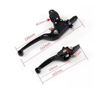 Brake Clutch Levers 1 Paio Di Frizione Per Moto, Leva Del Freno, Leva Del Tamburo, Fuoristrada, Manubrio, Corno Di Toro, Adatto Per La Maggior Parte Delle Motociclette leva frizione(Red)