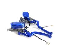 Brake Clutch Levers 1 Paio Di Maniglie A Leva Regolabili, Frizione Idraulica, Pompa Freno, Cilindro Principale, Moto Da Corsa, Adatto Per La Maggior Parte Dei Motocicli leva frizione(Blue 1 pair)