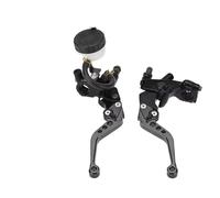 Brake Clutch Levers 7/8 "22mm Pompa Anteriore Regolabile Freno Leva Frizione Cilindro Maestro Idraulico Serbatoio Manubrio Tuning Uitable Per Maggior Parte Motociclette leva frizione(Titanium Color)