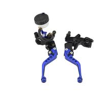 Brake Clutch Levers 7/8 "22mm Pompa Anteriore Regolabile Freno Leva Frizione Cilindro Maestro Idraulico Serbatoio Manubrio Tuning Uitable Per Maggior Parte Motociclette leva frizione(Blue)