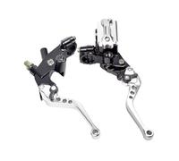 Brake Clutch Levers Adatto Per La Maggior Parte Motociclette Cilindro Principale Freno Motociclo Maniglia Frizione Freno Di Regolazione Leva Frizione Idraulica 22 Mm leva frizione(Silver)