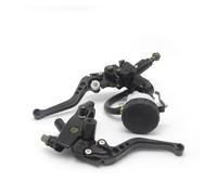 Brake Clutch Levers Frizione Moto 22mm Leve Frizione Freno Moto Set Serbatoio Cilindro Principale Adatto Per La Maggior Parte Delle Motociclette leva frizione(Black)