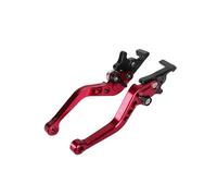 Brake Clutch Levers Maniglia Della Leva Della Frizione Freno Regolabile Per Moto Leve Da Corsa Idrauliche CNC Parti Modificate Adatte Per La Maggior Parte Dei Motocicli leva frizione(Red)