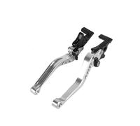 Brake Clutch Levers Maniglia Della Leva Della Frizione Freno Regolabile Per Moto Leve Da Corsa Idrauliche CNC Parti Modificate Adatte Per La Maggior Parte Dei Motocicli leva frizione(Silver)