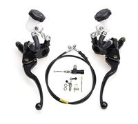 Brake Clutch Levers Moto 22mm 7/8 ''Moto Freno Idraulico Frizione Pompa Freno Cilindro Maestro Tubo Olio Uitable Per La Maggior Parte Delle Motociclette leva frizione(All kit)