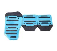 Brake Clutch Universale 1 Set Pedali Per Auto In Alluminio Cambio Automatico Copri Pedale Per Freno Antiscivolo Di Per Gas Combustibile Pedal Cover Set(Blue)