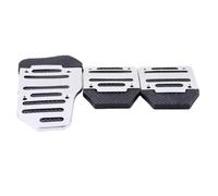 Brake Clutch Universale 1 Set Pedali Per Auto In Alluminio Cambio Automatico Copri Pedale Per Freno Antiscivolo Di Per Gas Combustibile Pedal Cover Set(Silver)
