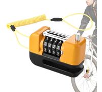 Brake Disc Lock - Aluminum Alloy PC, Anti Theft Wheel Lock Waterproof | Combination Security Device, Cycling Locking Gear For Motorcycles, Bicycles, E-Bikes, Riding Safety