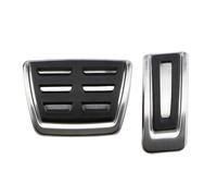 Brake Pedal Per Skoda Per Rapid Per Superb Per Combi Per SCALA Per Octavia 2017-2021 LHD AT MT Copertura Pedali Freno A Gas Per Auto In Acciaio Inossidabile Brake Clutch Footrest(2Pcs AT Without Rest)