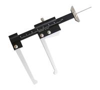 Brake Rotor Micrometer - Accurate Disc Gauge for Auto | Steel Build with Compact Size, Manual Thickness Measuring Tool, Tire Tread Depth Ruler, Multifunctional 0-60mm Measurement Accessory