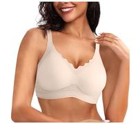 Bralette Donna Senza Ferretto Push Up - Reggiseno da Donna Forte Tenuta Seamless Imbottito Con Scollo A V Classico Reggiseno Soft Reggiseno Comfort Reggiseno Liscio Supporto Intimo Reggiseno Donna