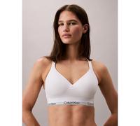 Calvin Klein Donna Bralette Lift con Fascia con Logo, Bianco (White), XL