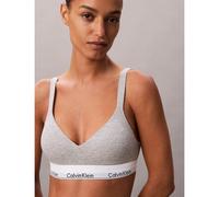 Calvin Klein Donna Bralette Lift con Fascia con Logo, Grigio (Grey Heather), XL