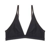 Bralette Nero Sexy con Scollo a V Reggiseno a Triangolo Cup Top Wireless Bras Sfoderato Brassiere Morbido della Biancheria Intima Sottile Compatible with Le Donne(A,S)