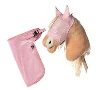 Brama West HKM Hobby Horse Summer Set - Maschera per mosche e coperta per mosche - Perfetto per hobby e tornei (rosa)