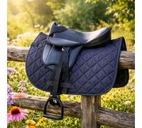 Brama West Set sella per cavallo in legno "My Happy Pony" | Sella per shetty, cavallo in legno e cavallo in peluche | con tappetino da sella, cinghia, pinze e pinze (nero)