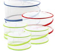 Bramble 5 Coprivivande a Rete Pieghevole - Reti Tenda Antimosche Copri Alimenti Pieghevoli - Tenda Antimosche per Esterno, Copri Piatti, Copri Frutta - 3 Taglie