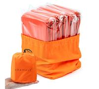 Bramble - 5 Pezzi Coperta Termica di Emergenza - Coperta di Sopravvivenza, Isolamento Termico - Dimensione 213 x 91 cm