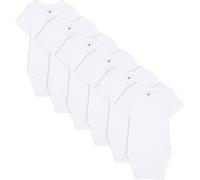 Bramble & Bear Confezione da 3/6 Body a manica corta per bambini, Body unisex in cotone biologico per bambini da 0 a 3 anni, Bianco (6 pezzi), 3-6 mesi