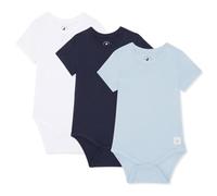 Bramble & Bear Confezione da 3/6 Body a manica corta per bambini, Body unisex in cotone biologico per bambini da 0 a 3 anni, Blu/bianco (3 pezzi), 6-9 mesi