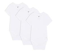 Bramble & Bear Confezione da 3/6 Body a manica corta per bambini, Body unisex in cotone biologico per bambini da 0 a 3 anni, Bianco (3 pezzi), 3-6 mesi