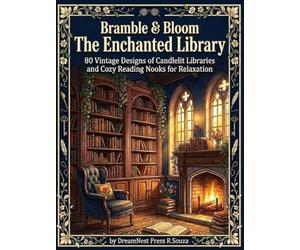 Bramble & Bloom: The Enchanted Library Coloring Book for Adults: A Collector's Edition Featuring 80 Vintage Designs of Candlelit Libraries Ancient ... Nooks for Stress Relief and Relaxation