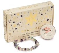 Bramley - Set regalo "All Is Calm", balsamo calmo e braccialetto con | Botanical - Set regalo per la cura di sé con balsamo calmo, olio di rosa canina, oli essenziali di camomilla e achillea e