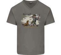Branch Manager Divertente Cane Passeggio Papà Uomo Scollo A V Cotone T-Shirt