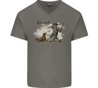 Branch Manager Divertente Cane Passeggio Papà Uomo Scollo A V Cotone T-Shirt