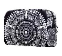 Branch of Blooming Cherry Cosmetic Makeup Bag Piccola borsa da viaggio con cerniera Borsa da toilette portatile Organizer per trucco per donne ragazze, Multicolore 07, 18.5x7.5x13cm/7.3x3x5.1in